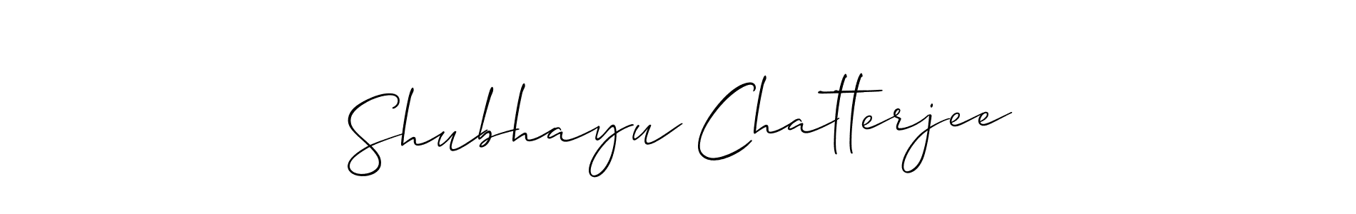 How to Draw Shubhayu Chatterjee signature style? Allison_Script is a latest design signature styles for name Shubhayu Chatterjee. Shubhayu Chatterjee signature style 2 images and pictures png