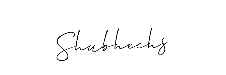 Allison_Script is a professional signature style that is perfect for those who want to add a touch of class to their signature. It is also a great choice for those who want to make their signature more unique. Get Shubhechs name to fancy signature for free. Shubhechs signature style 2 images and pictures png