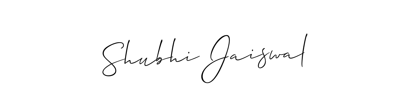 Also we have Shubhi Jaiswal name is the best signature style. Create professional handwritten signature collection using Allison_Script autograph style. Shubhi Jaiswal signature style 2 images and pictures png