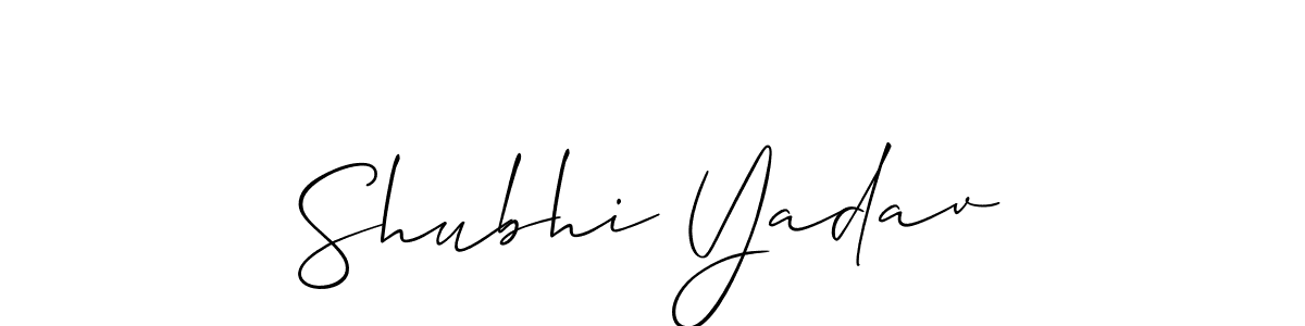 Make a short Shubhi Yadav signature style. Manage your documents anywhere anytime using Allison_Script. Create and add eSignatures, submit forms, share and send files easily. Shubhi Yadav signature style 2 images and pictures png