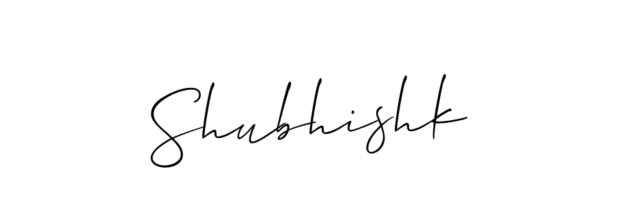 Design your own signature with our free online signature maker. With this signature software, you can create a handwritten (Allison_Script) signature for name Shubhishk. Shubhishk signature style 2 images and pictures png