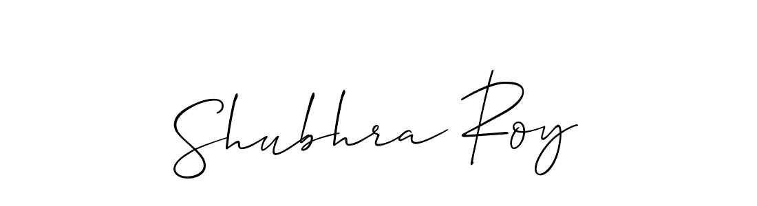 Create a beautiful signature design for name Shubhra Roy. With this signature (Allison_Script) fonts, you can make a handwritten signature for free. Shubhra Roy signature style 2 images and pictures png