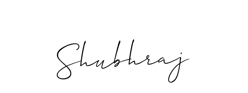 How to make Shubhraj name signature. Use Allison_Script style for creating short signs online. This is the latest handwritten sign. Shubhraj signature style 2 images and pictures png