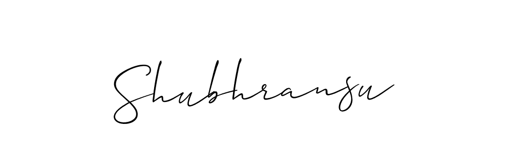 Also we have Shubhransu name is the best signature style. Create professional handwritten signature collection using Allison_Script autograph style. Shubhransu signature style 2 images and pictures png