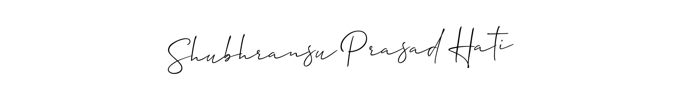 Also You can easily find your signature by using the search form. We will create Shubhransu Prasad Hati name handwritten signature images for you free of cost using Allison_Script sign style. Shubhransu Prasad Hati signature style 2 images and pictures png