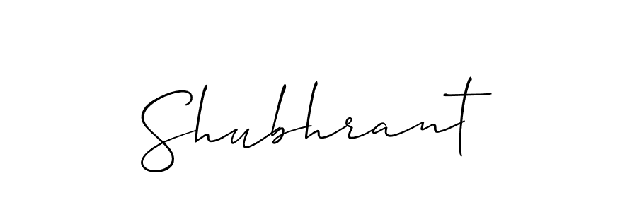 Allison_Script is a professional signature style that is perfect for those who want to add a touch of class to their signature. It is also a great choice for those who want to make their signature more unique. Get Shubhrant name to fancy signature for free. Shubhrant signature style 2 images and pictures png