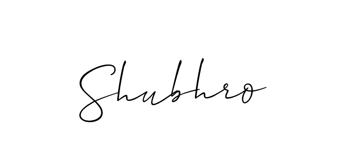 You should practise on your own different ways (Allison_Script) to write your name (Shubhro) in signature. don't let someone else do it for you. Shubhro signature style 2 images and pictures png