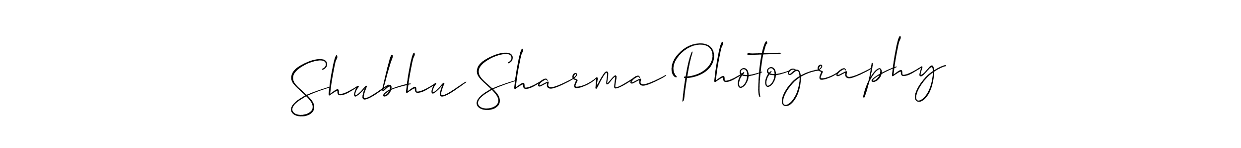 Create a beautiful signature design for name Shubhu Sharma Photography. With this signature (Allison_Script) fonts, you can make a handwritten signature for free. Shubhu Sharma Photography signature style 2 images and pictures png