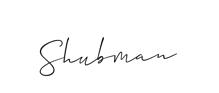 Make a beautiful signature design for name Shubman. Use this online signature maker to create a handwritten signature for free. Shubman signature style 2 images and pictures png