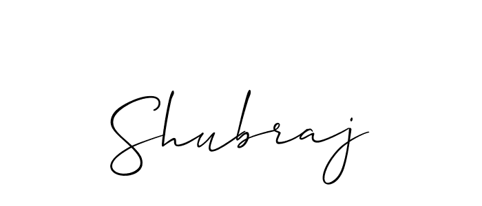 Design your own signature with our free online signature maker. With this signature software, you can create a handwritten (Allison_Script) signature for name Shubraj. Shubraj signature style 2 images and pictures png