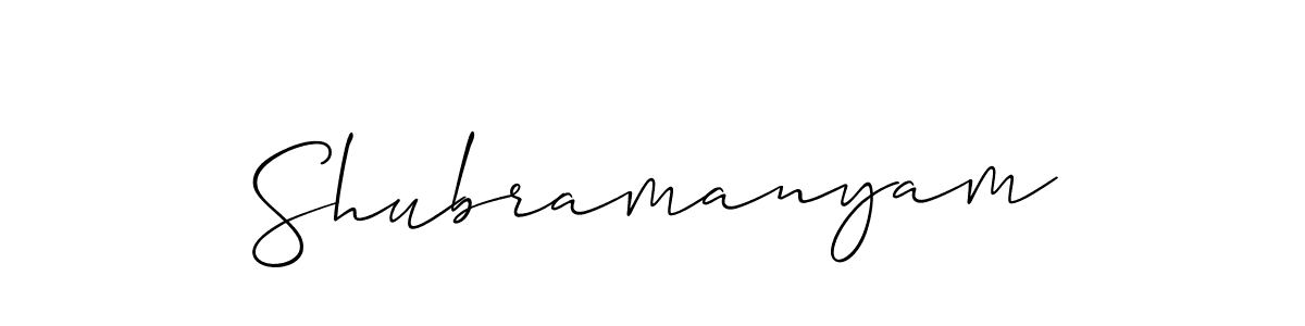 Best and Professional Signature Style for Shubramanyam. Allison_Script Best Signature Style Collection. Shubramanyam signature style 2 images and pictures png