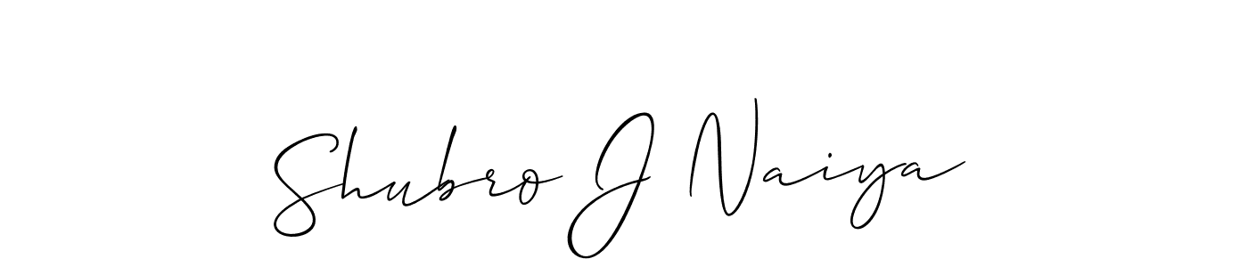 You should practise on your own different ways (Allison_Script) to write your name (Shubro J Naiya) in signature. don't let someone else do it for you. Shubro J Naiya signature style 2 images and pictures png