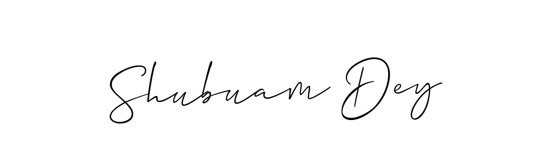 Once you've used our free online signature maker to create your best signature Allison_Script style, it's time to enjoy all of the benefits that Shubuam Dey name signing documents. Shubuam Dey signature style 2 images and pictures png
