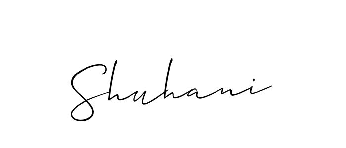 Similarly Allison_Script is the best handwritten signature design. Signature creator online .You can use it as an online autograph creator for name Shuhani. Shuhani signature style 2 images and pictures png