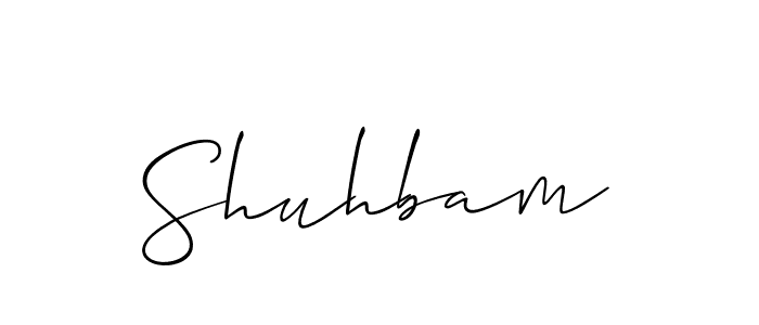 Make a short Shuhbam signature style. Manage your documents anywhere anytime using Allison_Script. Create and add eSignatures, submit forms, share and send files easily. Shuhbam signature style 2 images and pictures png