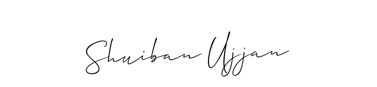 Design your own signature with our free online signature maker. With this signature software, you can create a handwritten (Allison_Script) signature for name Shuiban Ujjan. Shuiban Ujjan signature style 2 images and pictures png