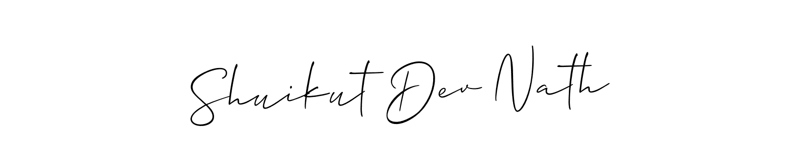 Also we have Shuikut Dev Nath name is the best signature style. Create professional handwritten signature collection using Allison_Script autograph style. Shuikut Dev Nath signature style 2 images and pictures png