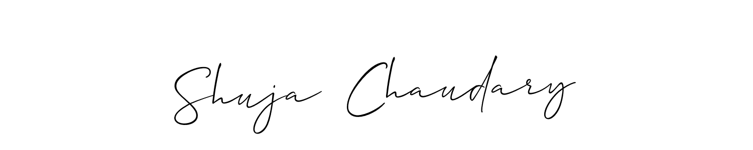 You can use this online signature creator to create a handwritten signature for the name Shuja  Chaudary. This is the best online autograph maker. Shuja  Chaudary signature style 2 images and pictures png