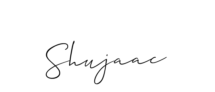 The best way (Allison_Script) to make a short signature is to pick only two or three words in your name. The name Shujaac include a total of six letters. For converting this name. Shujaac signature style 2 images and pictures png