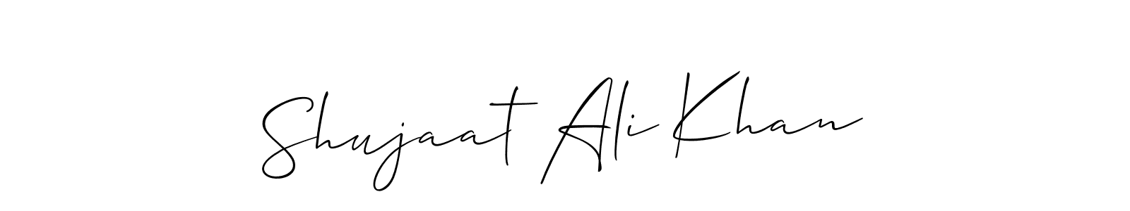 Similarly Allison_Script is the best handwritten signature design. Signature creator online .You can use it as an online autograph creator for name Shujaat Ali Khan. Shujaat Ali Khan signature style 2 images and pictures png
