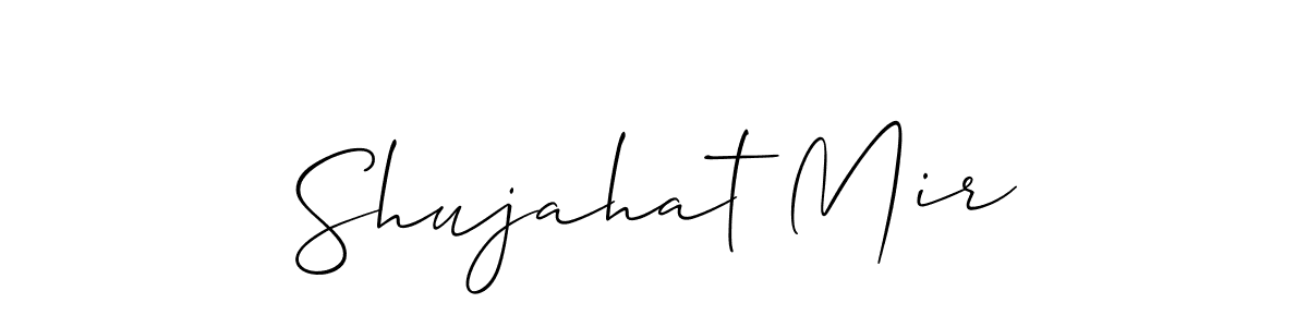 Shujahat Mir stylish signature style. Best Handwritten Sign (Allison_Script) for my name. Handwritten Signature Collection Ideas for my name Shujahat Mir. Shujahat Mir signature style 2 images and pictures png
