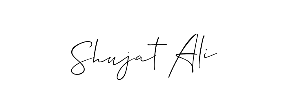 Make a beautiful signature design for name Shujat Ali. With this signature (Allison_Script) style, you can create a handwritten signature for free. Shujat Ali signature style 2 images and pictures png