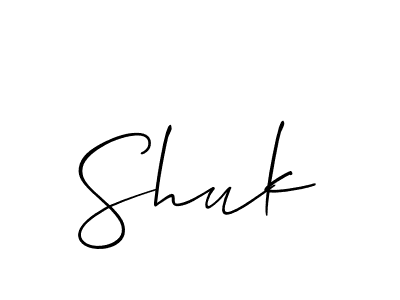 Make a beautiful signature design for name Shuk. Use this online signature maker to create a handwritten signature for free. Shuk signature style 2 images and pictures png