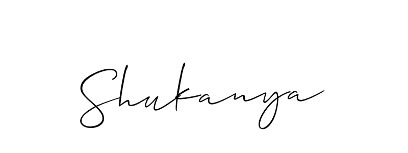 Make a beautiful signature design for name Shukanya. With this signature (Allison_Script) style, you can create a handwritten signature for free. Shukanya signature style 2 images and pictures png