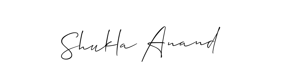 Also we have Shukla Anand name is the best signature style. Create professional handwritten signature collection using Allison_Script autograph style. Shukla Anand signature style 2 images and pictures png