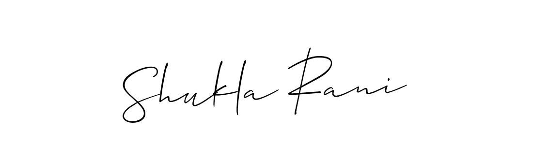 Also we have Shukla Rani name is the best signature style. Create professional handwritten signature collection using Allison_Script autograph style. Shukla Rani signature style 2 images and pictures png