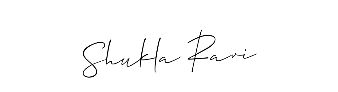 It looks lik you need a new signature style for name Shukla Ravi. Design unique handwritten (Allison_Script) signature with our free signature maker in just a few clicks. Shukla Ravi signature style 2 images and pictures png