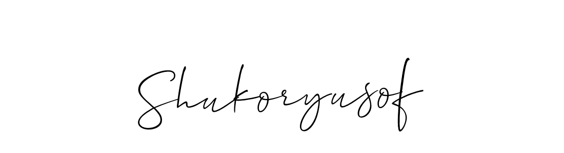 Make a beautiful signature design for name Shukoryusof. Use this online signature maker to create a handwritten signature for free. Shukoryusof signature style 2 images and pictures png