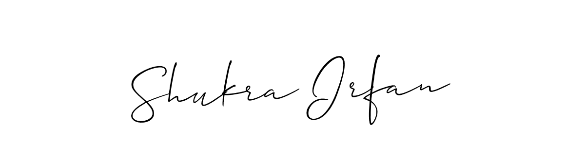 This is the best signature style for the Shukra Irfan name. Also you like these signature font (Allison_Script). Mix name signature. Shukra Irfan signature style 2 images and pictures png