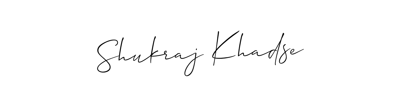 Once you've used our free online signature maker to create your best signature Allison_Script style, it's time to enjoy all of the benefits that Shukraj Khadse name signing documents. Shukraj Khadse signature style 2 images and pictures png