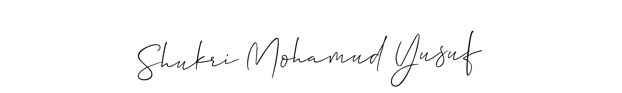 Best and Professional Signature Style for Shukri Mohamud Yusuf. Allison_Script Best Signature Style Collection. Shukri Mohamud Yusuf signature style 2 images and pictures png