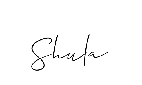 Create a beautiful signature design for name Shula. With this signature (Allison_Script) fonts, you can make a handwritten signature for free. Shula signature style 2 images and pictures png