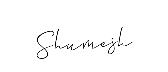 How to Draw Shumesh signature style? Allison_Script is a latest design signature styles for name Shumesh. Shumesh signature style 2 images and pictures png