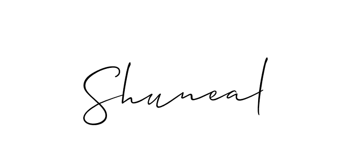 You can use this online signature creator to create a handwritten signature for the name Shuneal. This is the best online autograph maker. Shuneal signature style 2 images and pictures png