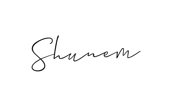Allison_Script is a professional signature style that is perfect for those who want to add a touch of class to their signature. It is also a great choice for those who want to make their signature more unique. Get Shunem name to fancy signature for free. Shunem signature style 2 images and pictures png