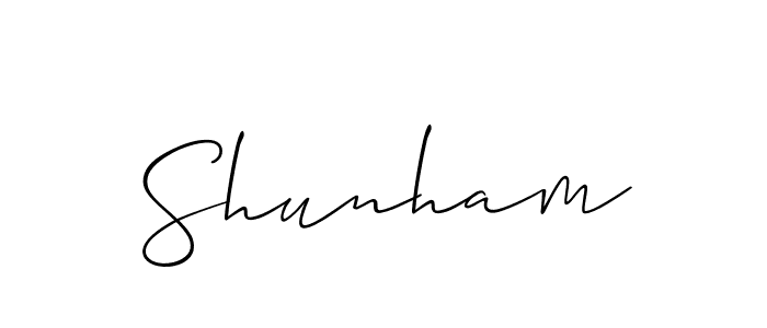 Shunham stylish signature style. Best Handwritten Sign (Allison_Script) for my name. Handwritten Signature Collection Ideas for my name Shunham. Shunham signature style 2 images and pictures png