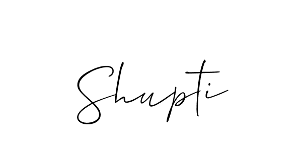 Make a beautiful signature design for name Shupti. With this signature (Allison_Script) style, you can create a handwritten signature for free. Shupti signature style 2 images and pictures png