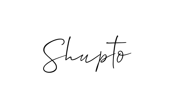 Also we have Shupto name is the best signature style. Create professional handwritten signature collection using Allison_Script autograph style. Shupto signature style 2 images and pictures png