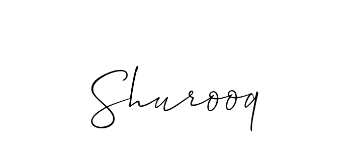 Make a beautiful signature design for name Shurooq. Use this online signature maker to create a handwritten signature for free. Shurooq signature style 2 images and pictures png