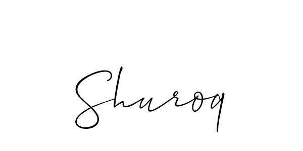 Make a beautiful signature design for name Shuroq. Use this online signature maker to create a handwritten signature for free. Shuroq signature style 2 images and pictures png
