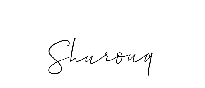 You can use this online signature creator to create a handwritten signature for the name Shurouq. This is the best online autograph maker. Shurouq signature style 2 images and pictures png
