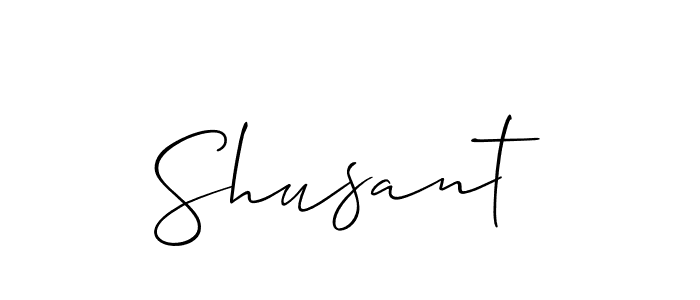 How to Draw Shusant signature style? Allison_Script is a latest design signature styles for name Shusant. Shusant signature style 2 images and pictures png