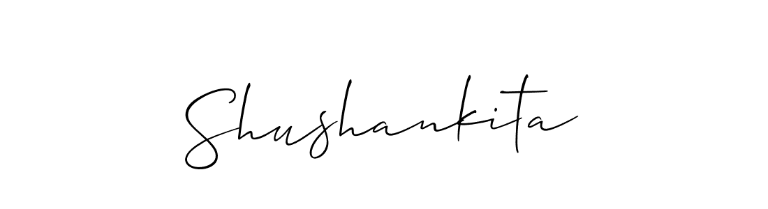 Make a short Shushankita signature style. Manage your documents anywhere anytime using Allison_Script. Create and add eSignatures, submit forms, share and send files easily. Shushankita signature style 2 images and pictures png