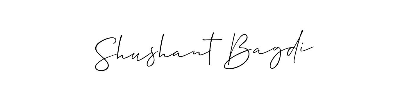 This is the best signature style for the Shushant Bagdi name. Also you like these signature font (Allison_Script). Mix name signature. Shushant Bagdi signature style 2 images and pictures png