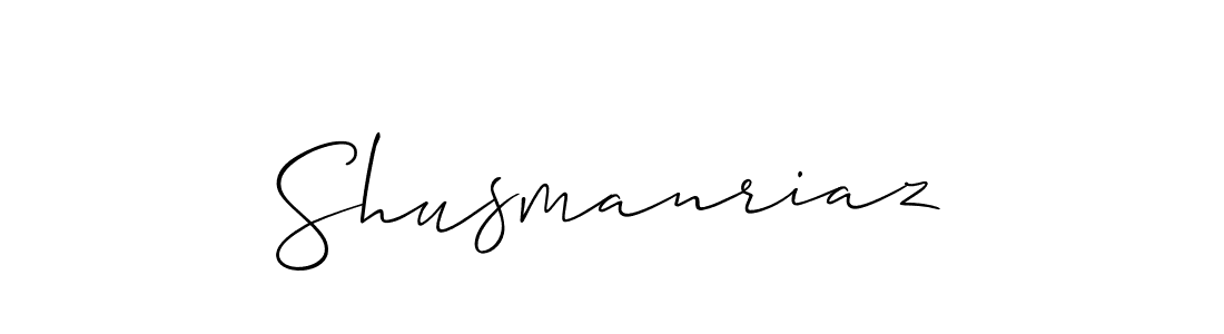 It looks lik you need a new signature style for name Shusmanriaz. Design unique handwritten (Allison_Script) signature with our free signature maker in just a few clicks. Shusmanriaz signature style 2 images and pictures png