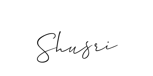 The best way (Allison_Script) to make a short signature is to pick only two or three words in your name. The name Shusri include a total of six letters. For converting this name. Shusri signature style 2 images and pictures png